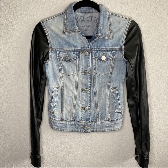 Aritzia Talula Jean/Leather Jacket - Picture 6 of 6